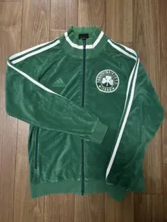 00s レア adidas ベロア トラックジャケット グリーン 万国旗