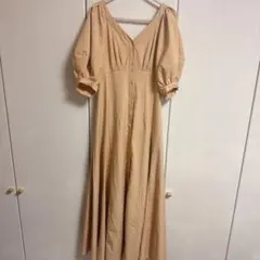 ココディール♡パフ袖レースアップワンピース