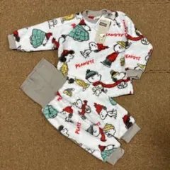 PEANUTS スヌーピー柄 ベビーパジャマ 80cm