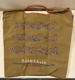 【廃盤⭐︎新品未使用】ボールアンドチェーン 馬 ホース 洗えるエコバッグ 即発送