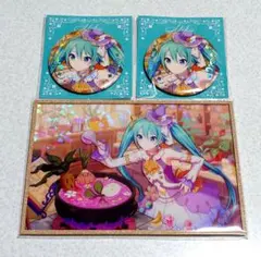 プロセカ はぴこれ 初音ミク アクリル色紙 缶バッジ 2点セット - メルカリ