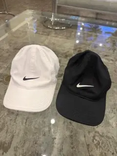 白黒セットナイキ ランニング キャップ Dri-FIT M/L