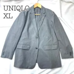 ほぼ新品　ユニクロ テーラードジャケット　レディース　グレー　 XL 洗濯可能