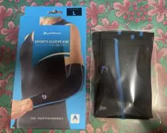 ⭐️Phiten ファイテンSPORTS SLEEVE X30ブラック/ブルー Lのサムネイル