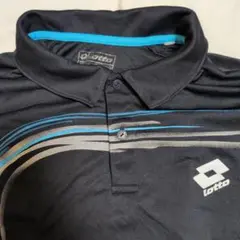 Lottoイタリア ブラック ポロシャツ Mサイズ2XL