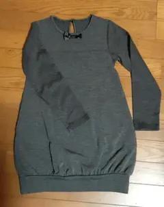 お値下げ BEAMSmini ビームスミニ グレー バルーンシルエットワンピース