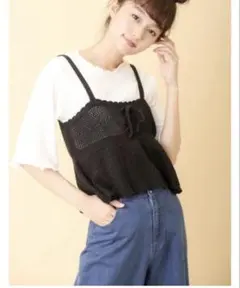 OLIVE des OLIVE ニットキャミプルオーバー