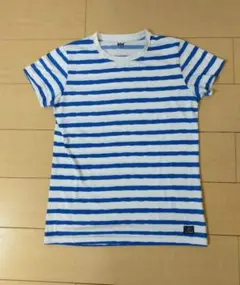 ヘリーハンセン　ボーダーTシャツ　青×白のサムネイル