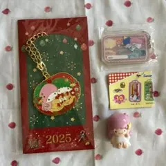 サンリオ スプーン＆フォーク アクリルチャーム　クリスマスノベルティ　キキララのサムネイル