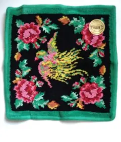 フェイラー 刺繍タオルハンカチ 花と鳥