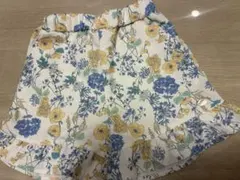 petit main 花柄ハーフパンツ 110