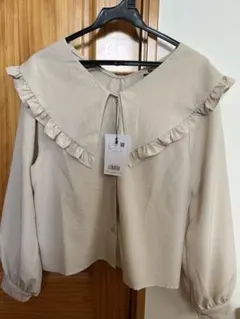 前後2WAY襟付き長袖シャツ