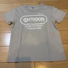 【24時間以内発送】OUTDOOR 半袖Tシャツ 130 グレーのサムネイル
