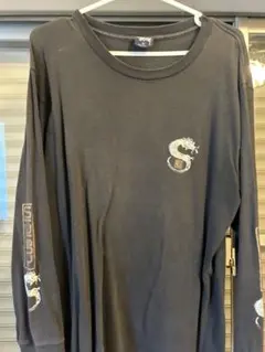STUSSY 長袖カットソー ドラゴン柄 Mサイズ　USA製