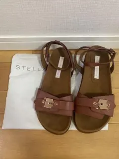 STELLA McCARTNEY ブラウンフラットサンダルのサムネイル