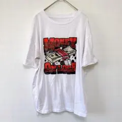 【M】プリントTシャツ 半袖 トップス 夏服 おもしろ ホワイト 白