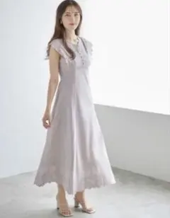 tocco closet ウエストりぼん　コットンカットワークレース刺繍 ワンピのサムネイル