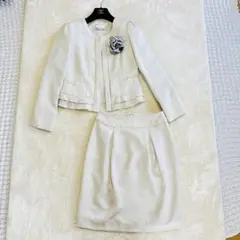 【美品✨】EMMA JAMES ノーカラージャケットスカートセット　9号　入学式