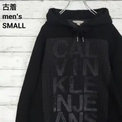 古着 Calvin Klein Jeans カルバンクライン パーカー 黒 S