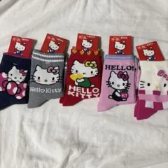 ハローキティ 靴下 5足セット 15-20cm