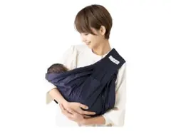 【美品】kerätä ケラッタ　ベビースリング 抱っこ紐 ネイビー　収納袋付