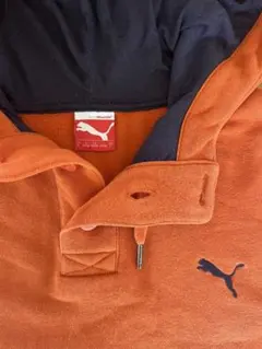 Puma オレンジ フード付きトレーナー