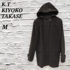 R3857/ケーティーキヨコタカセ 【M】 ウールコート フード アンゴラ 羊毛のサムネイル