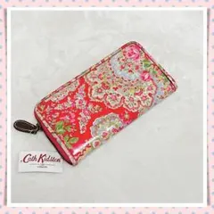 【新品】Cath Kidston ペイズリー柄 長財布 レッド系 廃盤品のサムネイル