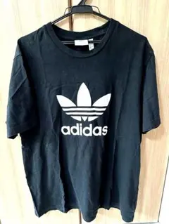 adidas originals ブラック Tシャツ 2XO