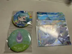 プロセカ日野森雫缶バッジとカードのセット