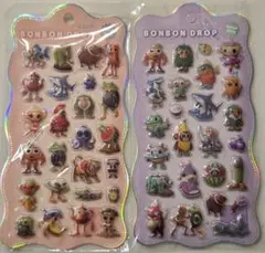 トゥントゥンサフール ぷっくりシール２枚セット