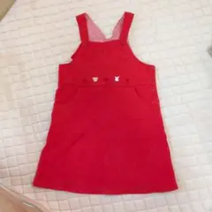 familiar ジャンバースカート 120 赤