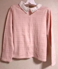 ハニーズ　GLACIER ピンク チェック柄 長袖シャツ