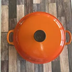 Le Creuset 両手鍋 オレンジ 22cm - メルカリ