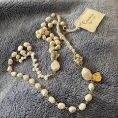 新品ホワイト天然パール ネックレス