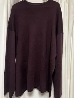 HARE ダークパープル 長袖ニット