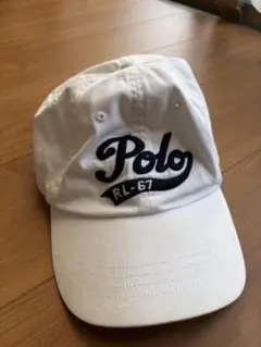 Polo Ralph Lauren RL-67 キャップ 白 レザーアジャスター