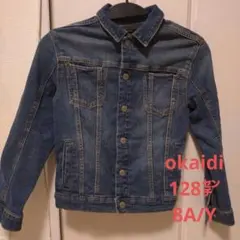 okaidi デニムジャケット 128cm