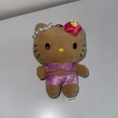 ハロー　キティ　マスコットキーホルダー　ぬいぐるみ日焼けキティ　GOGO ギャル