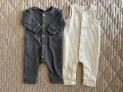 GAP リブロンパース　裏起毛ロンパース サイズ3~6m まとめ売り