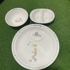 NARUMI製　子供用陶器食器セット 動物デザイン