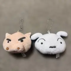 クレヨンしんちゃん　フェイスぬいぐるみ　キーホルダー　ガチャ　セット