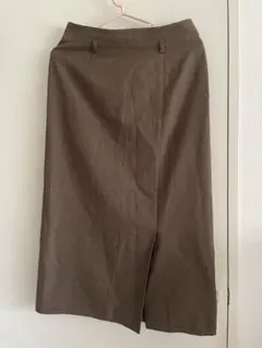 ナノユニバース　レディース　スカート　サイズフリー　チェック　ロングスカート