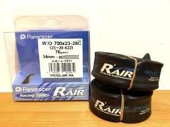 美品】Panaracer R'AIR 700x23-28C 仏式34mm 2本