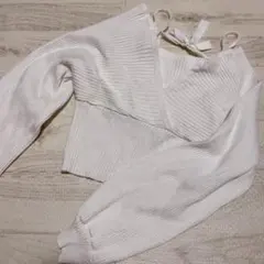 GRL グレイル ニットトップス オフホワイト M サイズ