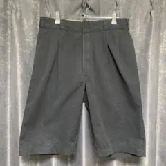 Dickies 黒 ショートパンツ　ツータック