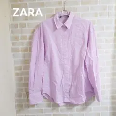 ZARA ストライプオーバーシャツ