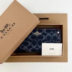COACH長財布 コーチ財布 F53769 ネイビー 女性用財布 新品未使用
