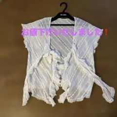 【お値下げ】ピンクハウス　【希少価値】【美品】綿ローンのオーバーブラウスのサムネイル