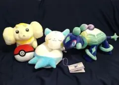 ポケモン　ぬいぐるみ　パチリス　パピモッチ　テラパゴス　ポケモンボールのサムネイル